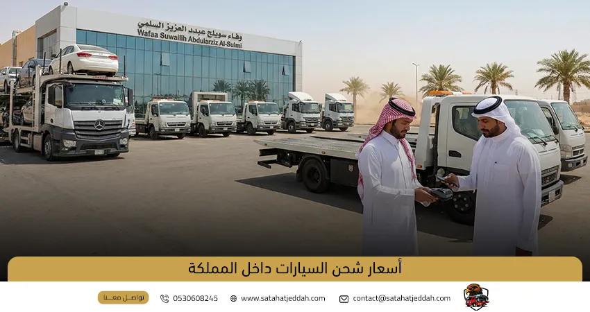 أسعار شحن السيارات داخل المملكة